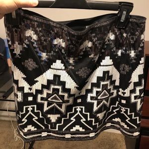 Express sequin skirt never worn!